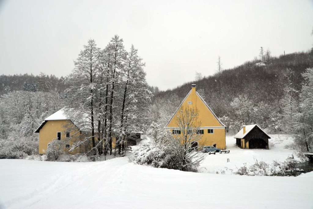 Außernbereich der Hoppelmühle im Winter