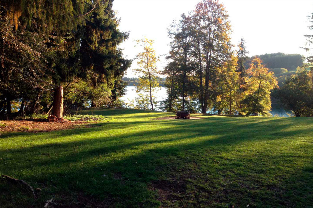 ÜBerblick über den Zeltplatz Mangmühle am Forggensee